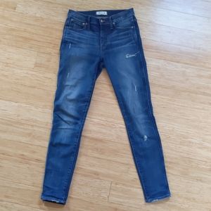 Madewell 9" high rise skinny jeans 27T